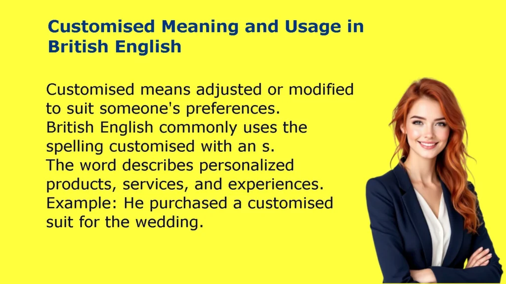 Customised Meaning and Usage in British English