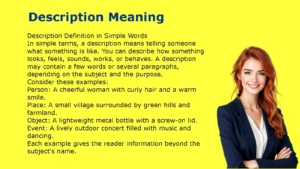 Description Meaning