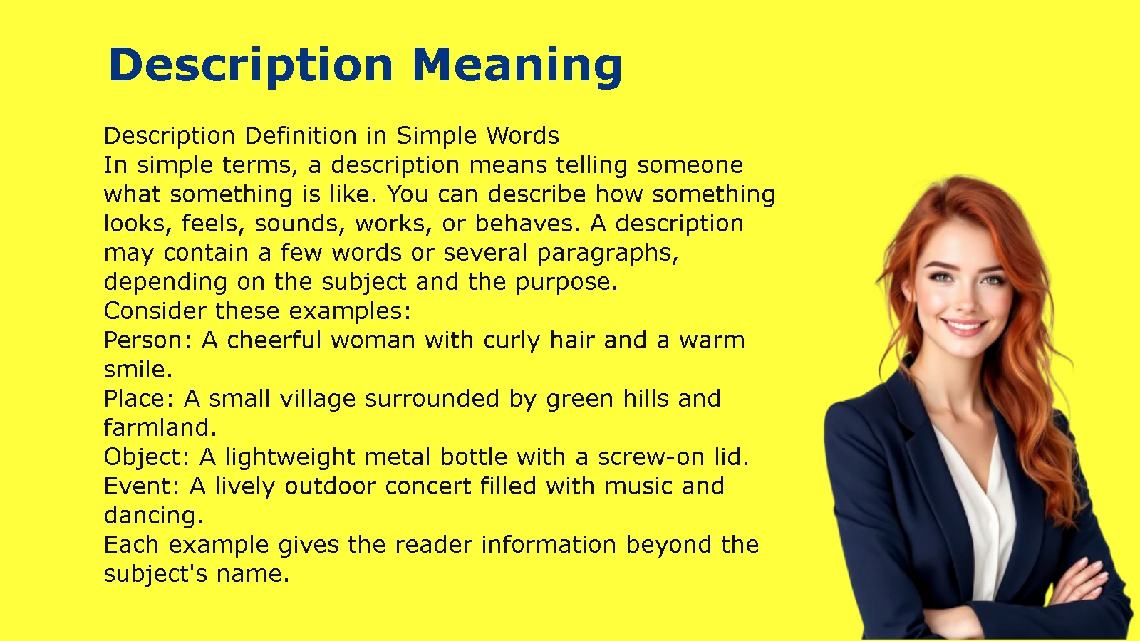 Description Meaning