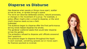 Disperse vs Disburse