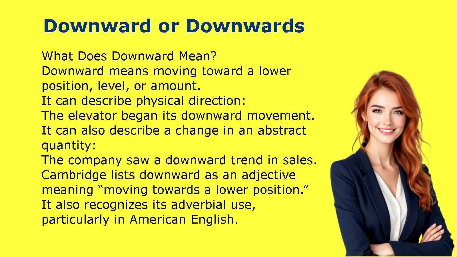 Downward or Downwards