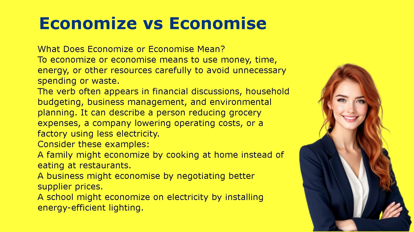 Economize vs Economise