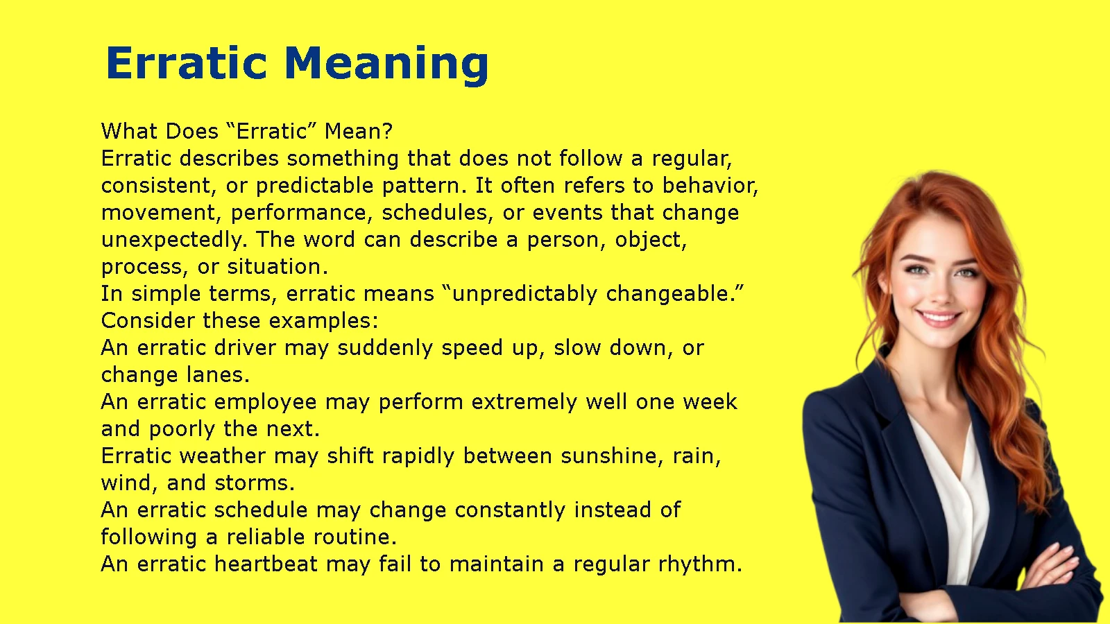 Erratic Meaning