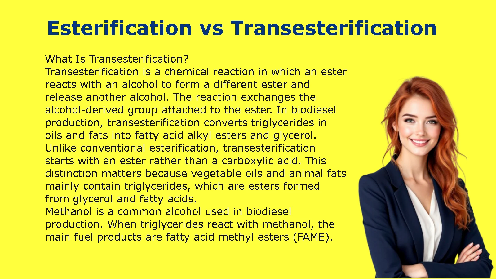 Esterification vs Transesterification