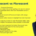 Fluorescent vs Florescent