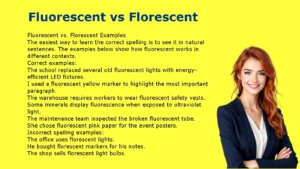 Fluorescent vs Florescent