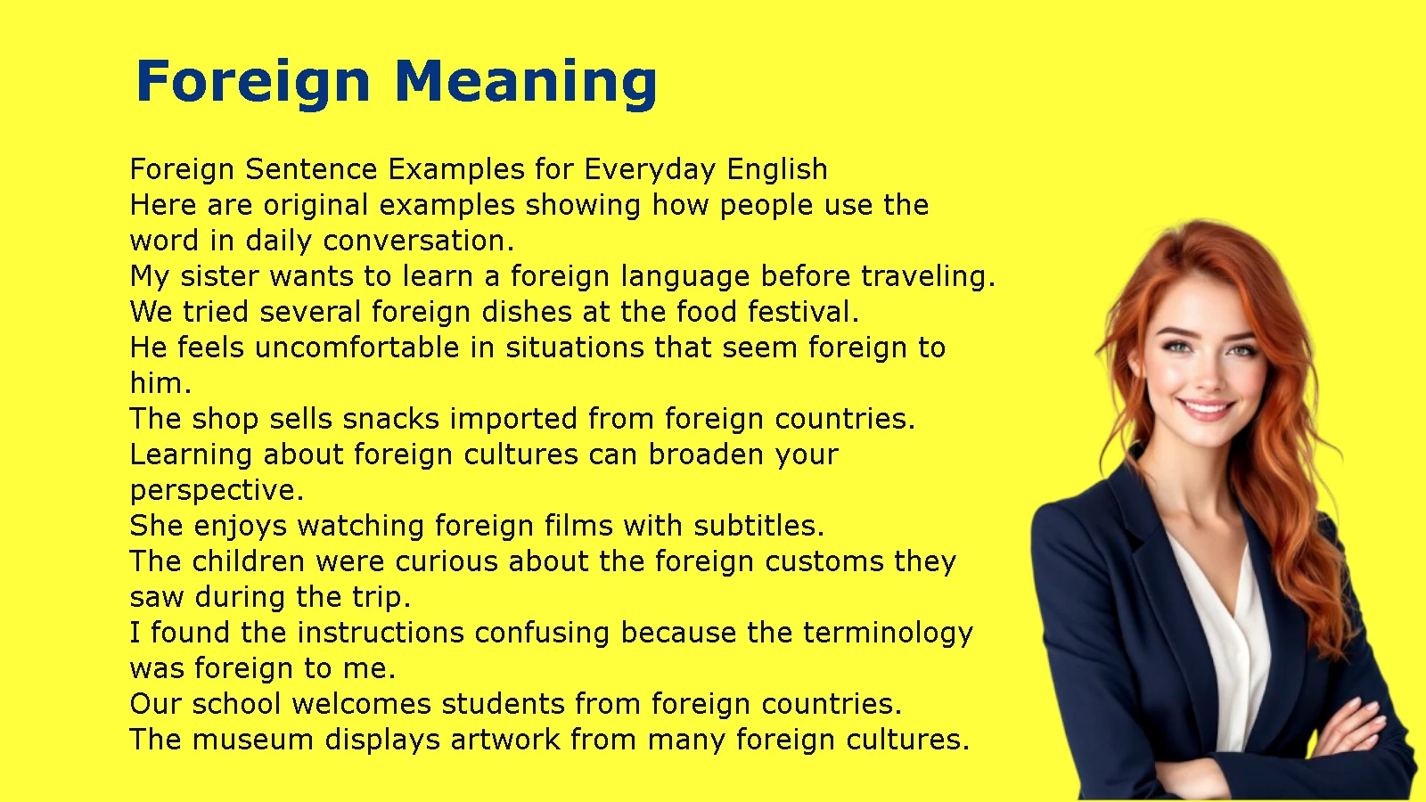Foreign Meaning