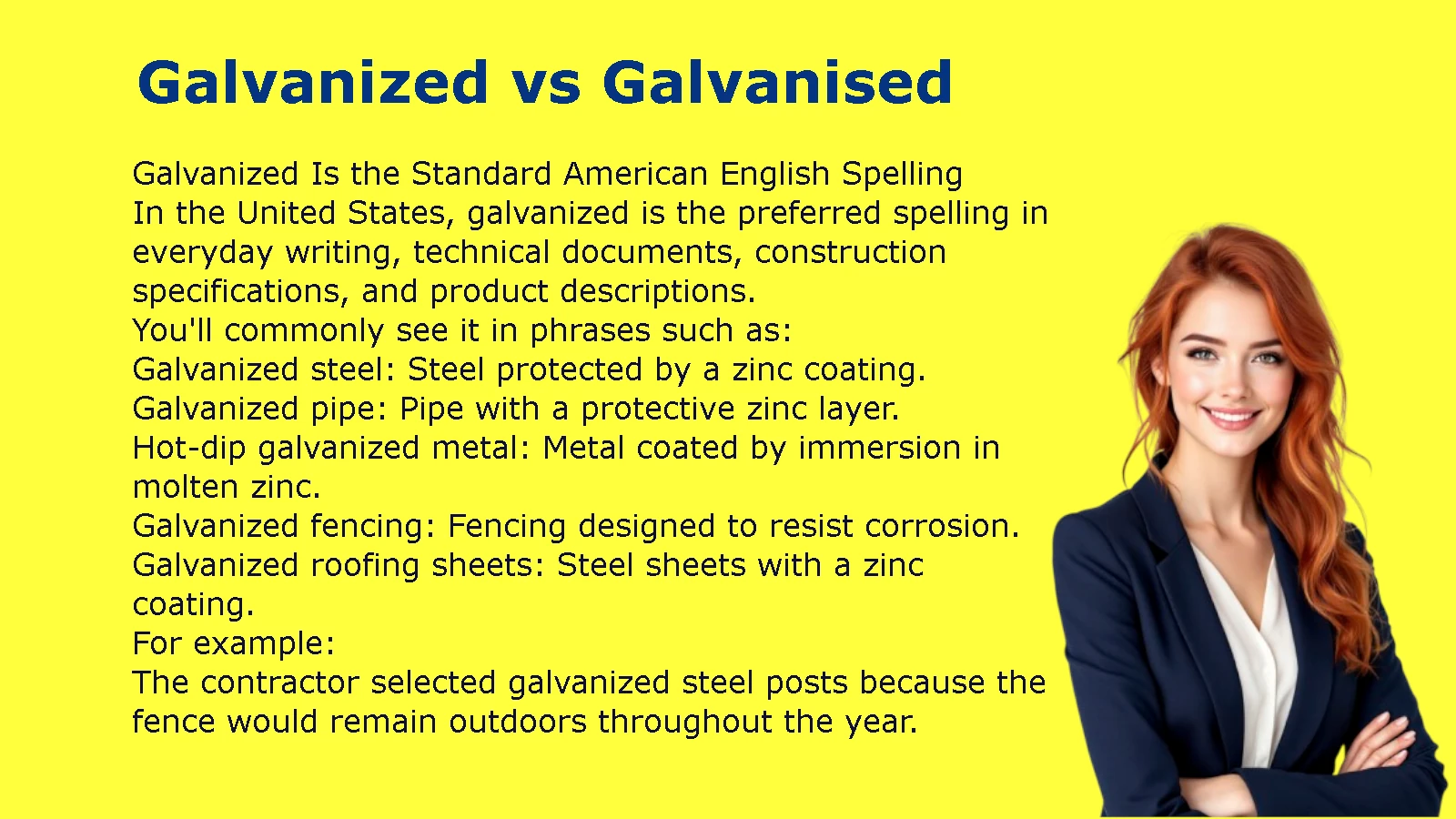 Galvanized vs Galvanised