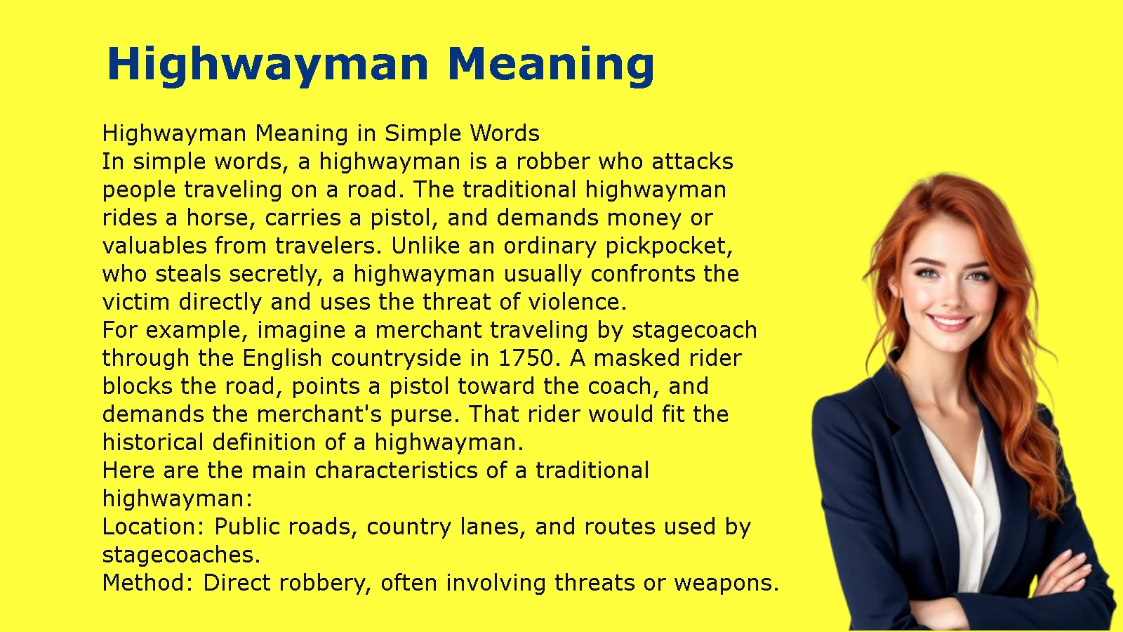Highwayman Meaning