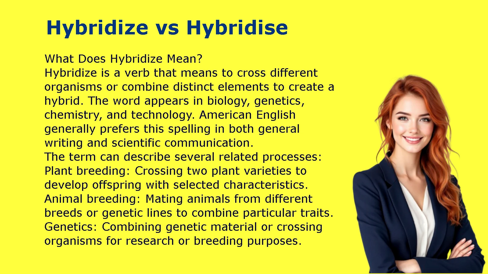 Hybridize vs Hybridise