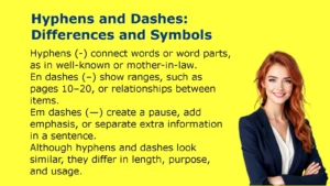 Hyphens and Dashes