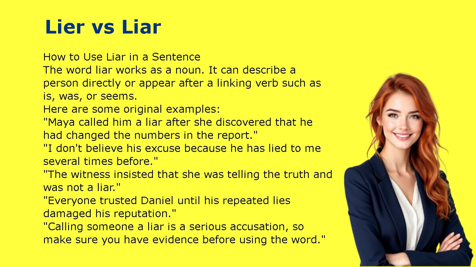 Lier vs Liar