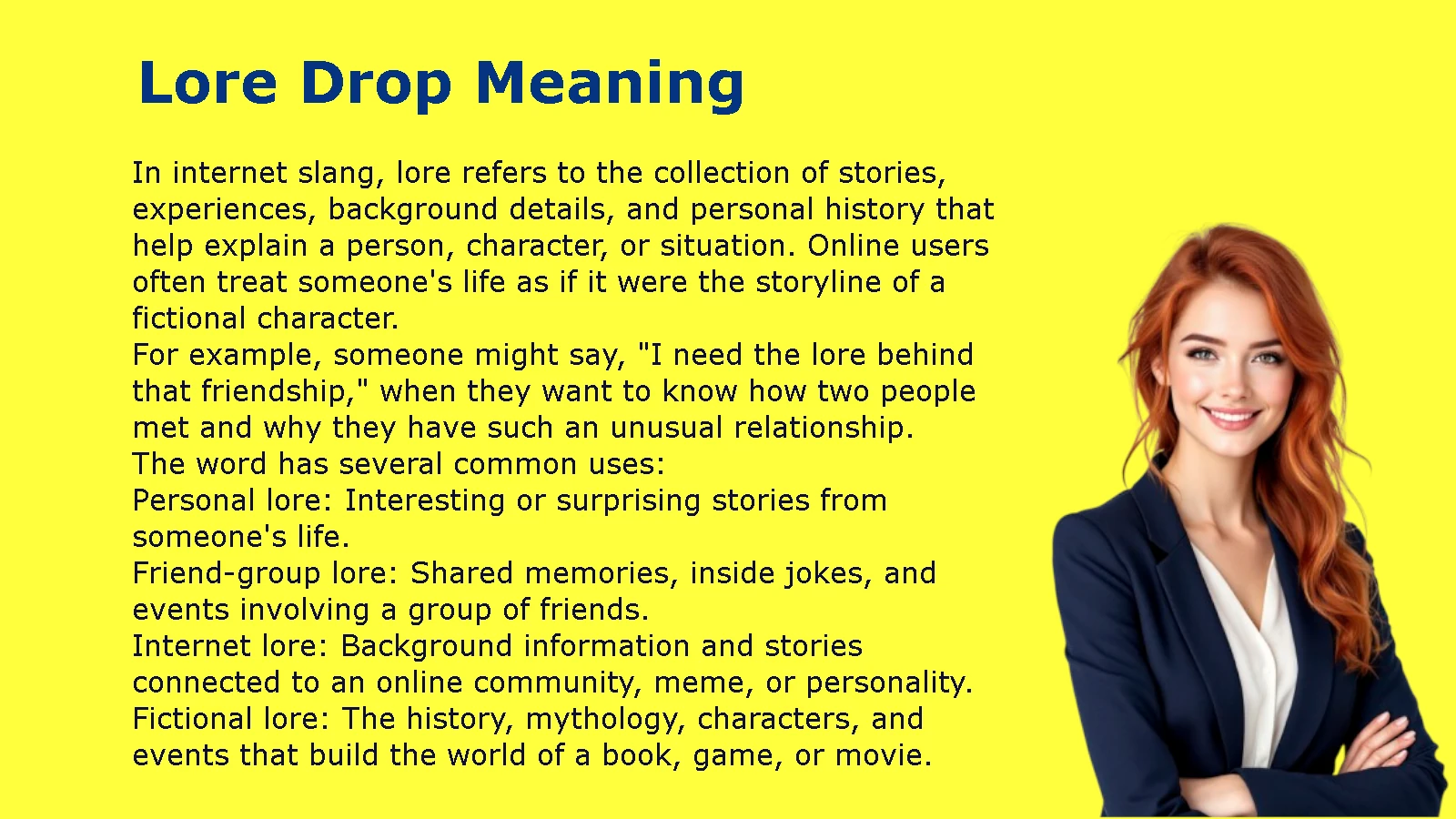 Lore Drop Meaning