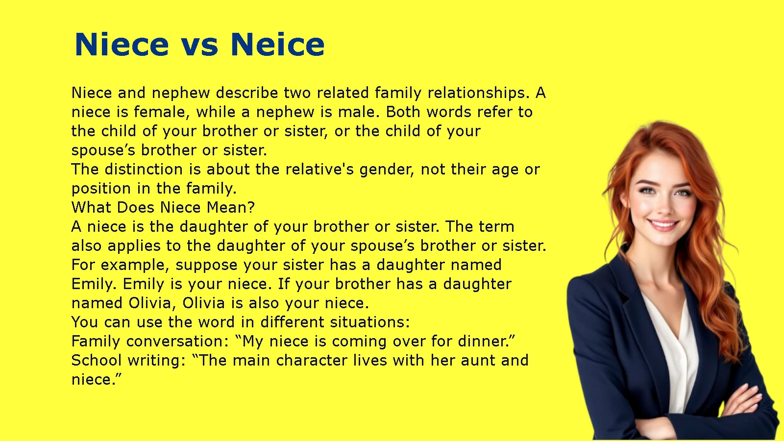 Niece vs Neice