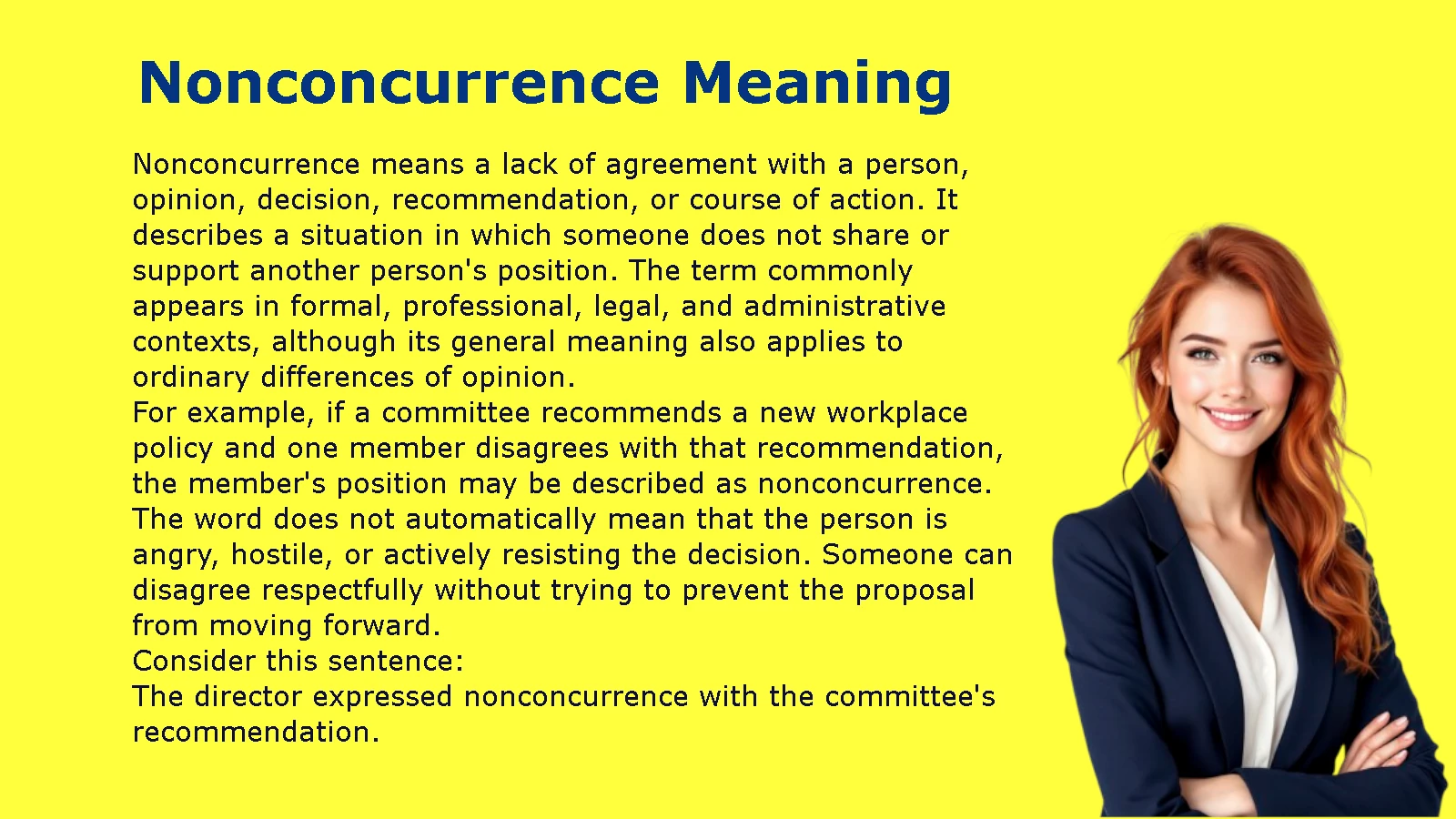 Nonconcurrence Meaning