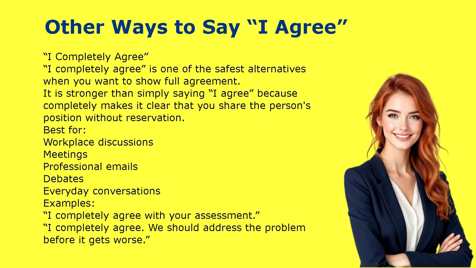 Other Ways to Say “I Agree”