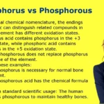 Phosphorus vs Phosphorous
