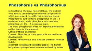 Phosphorus vs Phosphorous