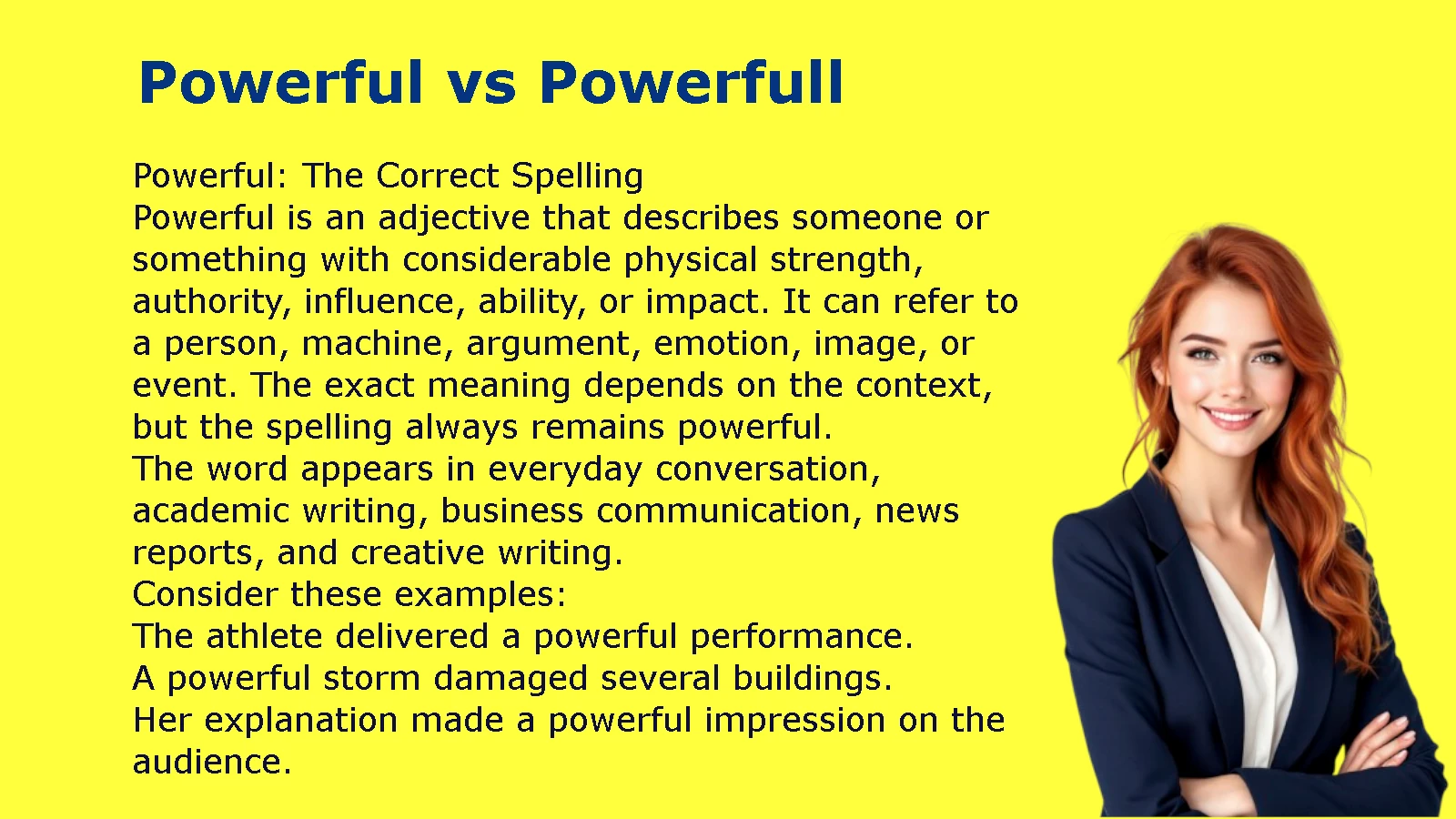 Powerful vs Powerfull
