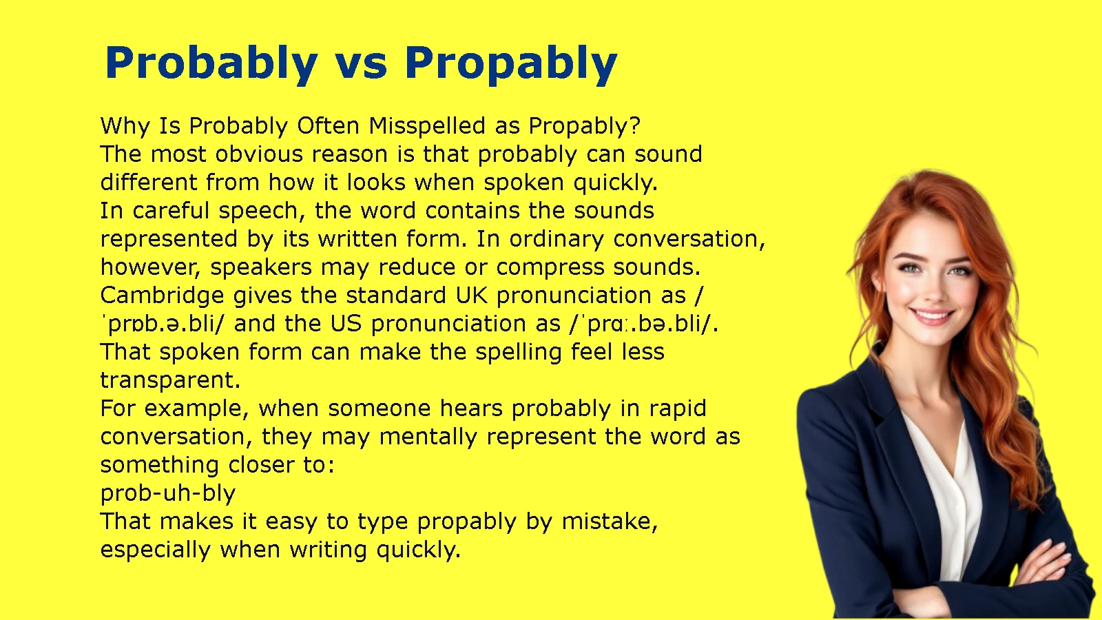 Probably vs Propably
