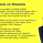 Schedule vs Shedule