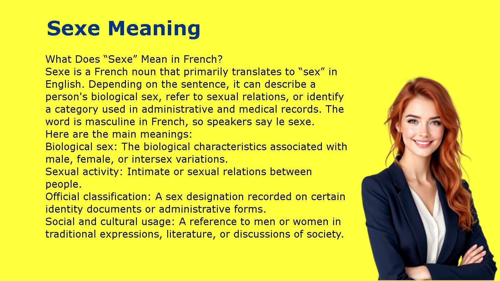 Sexe Meaning