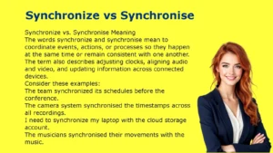 Synchronize vs Synchronise