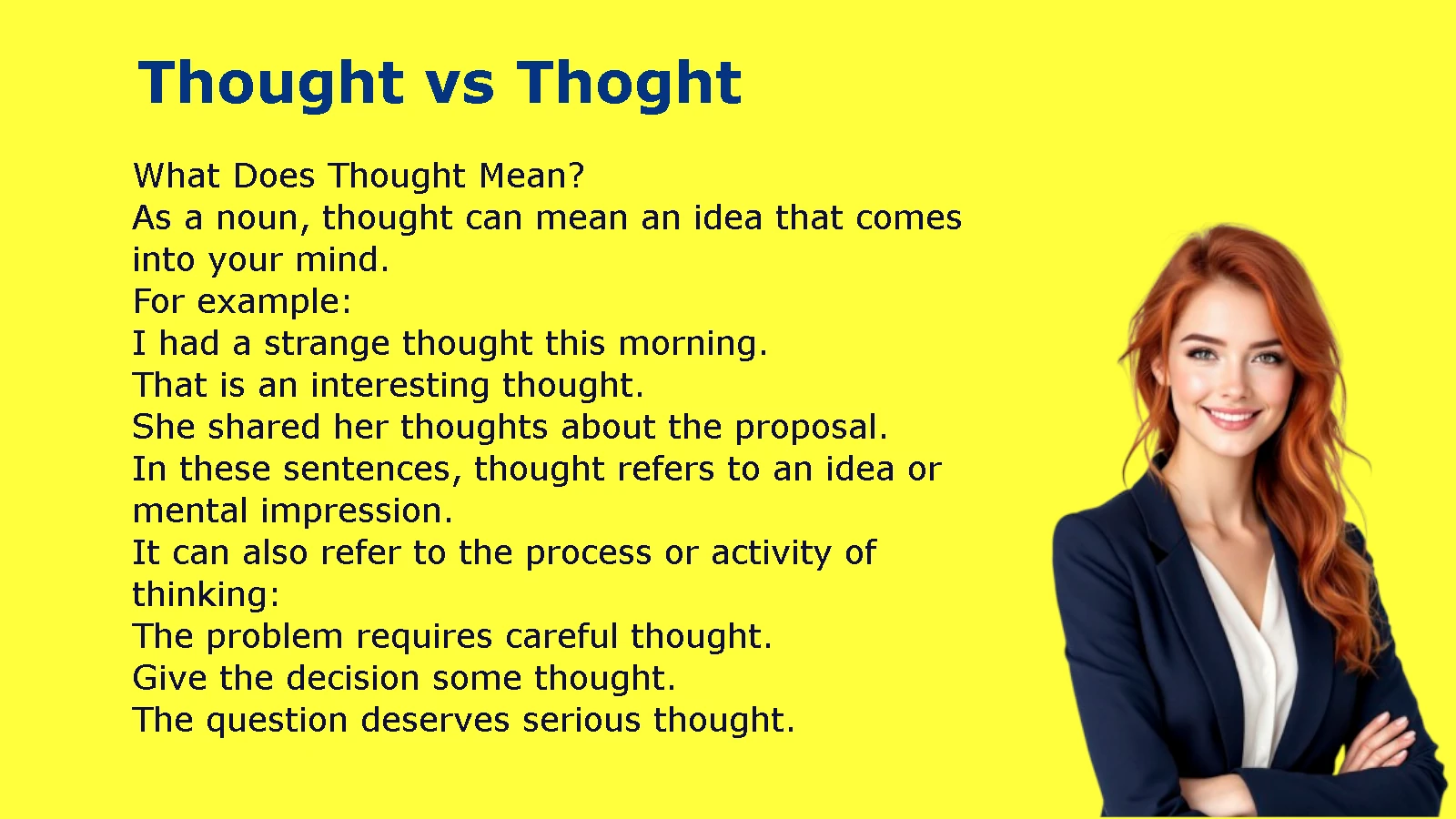 Thought vs Thoght