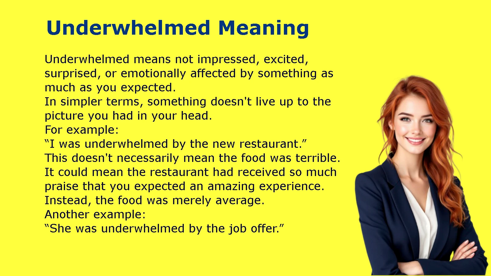 Underwhelmed Meaning